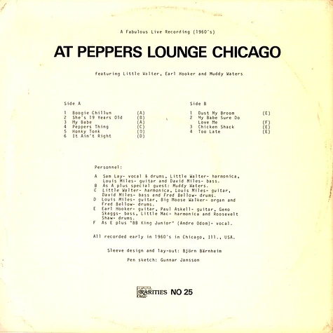 Little Walter, Sam Lay, Eddie Taylor , Louis Myers, Earl Hooker - At Peppers Lounge Chicago