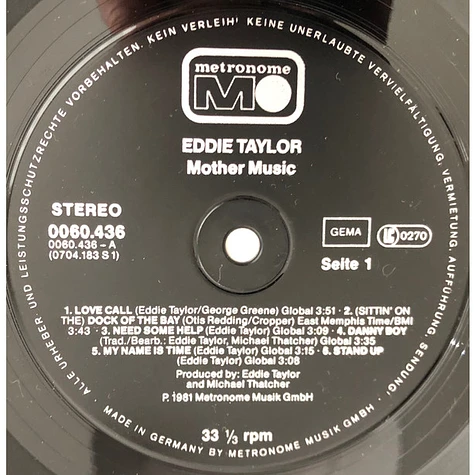 Eddie Taylor - Mother Music