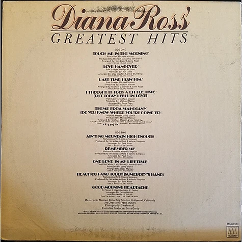 Diana Ross - Diana Ross' Greatest Hits