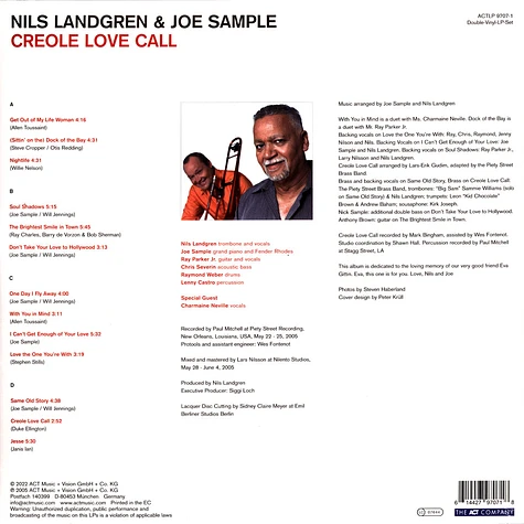Nils Landgren & Joe Sample - Creole Love Call