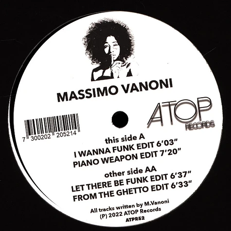 Massimo Vanoni - I Wanna Funk EP