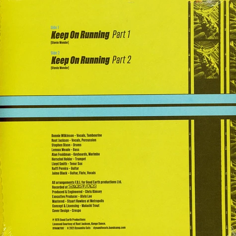 F.B.I. - Keep On Running Green Marbled Vinyl Edition