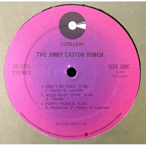 The Jimmy Castor Bunch - The Jimmy Castor Bunch