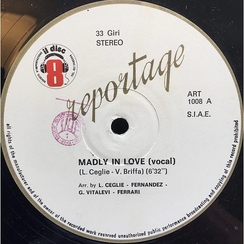 Reportage - Madly In Love