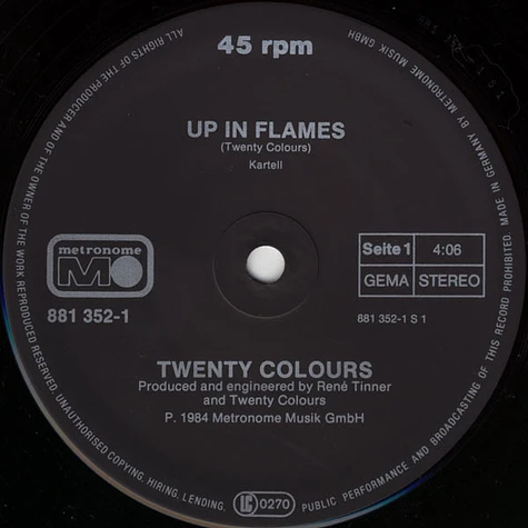 20 Colors - Up In Flames