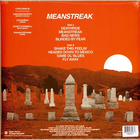 Love Gang - Meanstreak Black Vinyl Edition