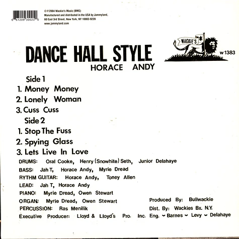 Horace Andy - Dance Hall Style 2022 Repress