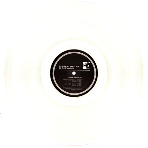 Marco Bailey & Sigvard - Black Radion Ep Clear Vinyl Edition