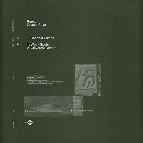 Reeko - Crystal Clear Clear Vinyl Edition