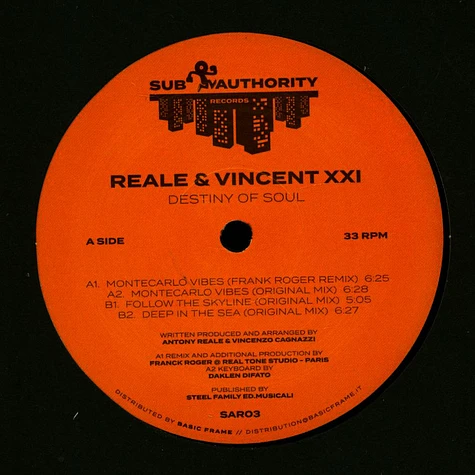 Reale & Vincent XXI - Destiny Of Soul Frank Roger Remix