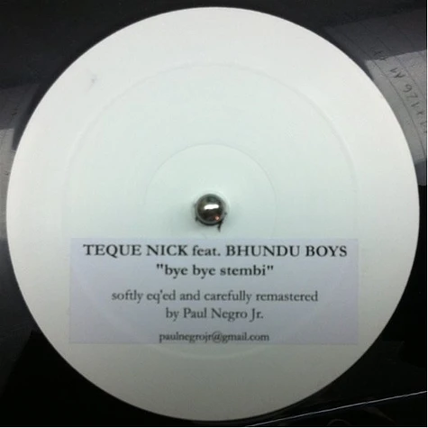 Teque Nick Feat. Bhundu Boys - Bye Bye Stembi