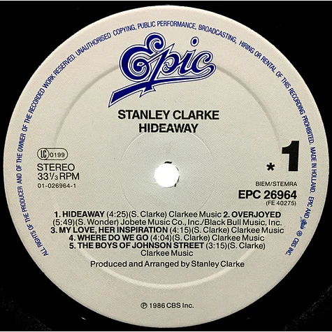 Stanley Clarke - Hideaway