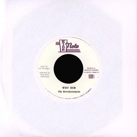 Lilian Williams , The Revolutionaries - Why Did You Use Me / Why Dub