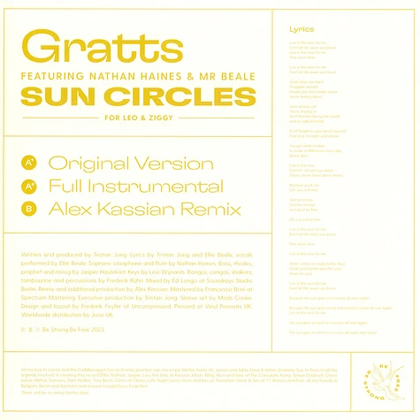 Gratts / Mr Beale - Sun Circles (For Leo & Ziggy) Feat. Nathan Haines Alex Kassian Remix