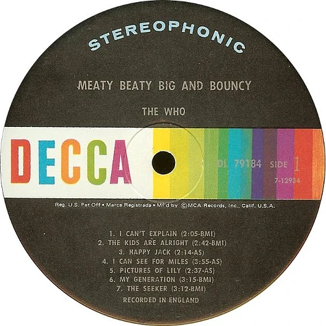The Who - Meaty Beaty Big And Bouncy
