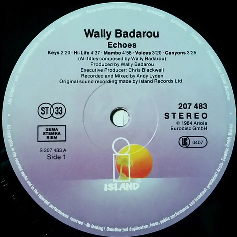 Wally Badarou - Echoes