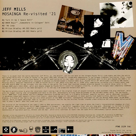 Jeff Mills - Mosainga Re-Visited Splattered Vinyl Edition