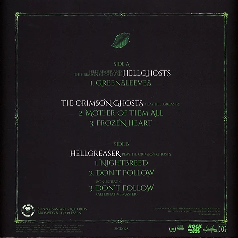 Hellgreaser / The Crimson Ghosts - Greensleeves Neongreen / Black Haze Vinyl Edition