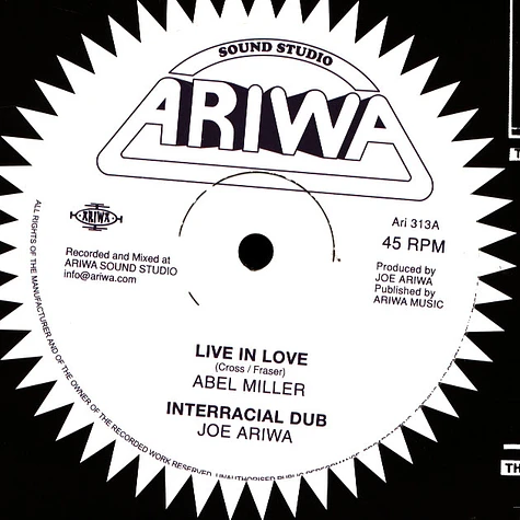 Abel Miller / Joe Ariwa - Live In Love / Interracial Dub