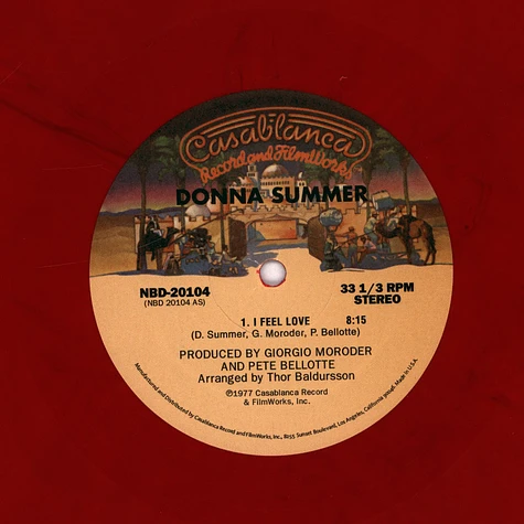Donna Summer - I Feel Love / Love To Love You, Baby Red Vinyl Edition