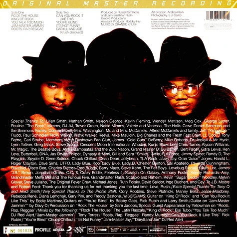 Run DMC - King Of Rock Numbered Limited Edition 180G LP SuperVinyl