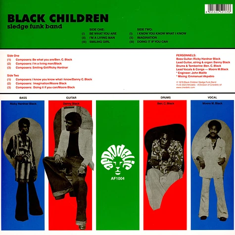 Black Children Sledge Funk Band - Black Children Green Vinyl Edtion