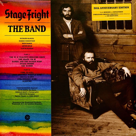 The Band - Stage Fright - 50th Limited Red/Yellow Split Vinyl Edition
