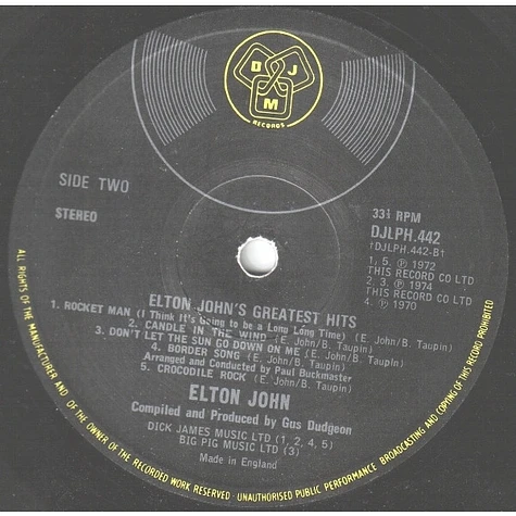 Elton John - Greatest Hits