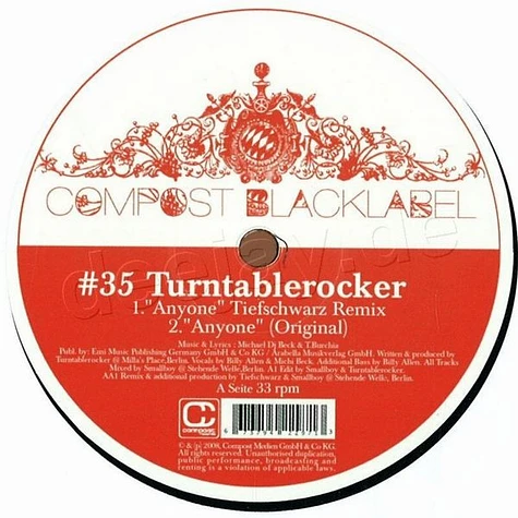 Turntablerocker - Anyone / All Night