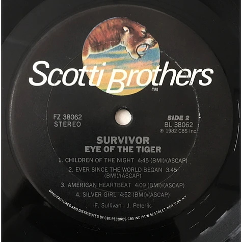 Survivor - Eye Of The Tiger