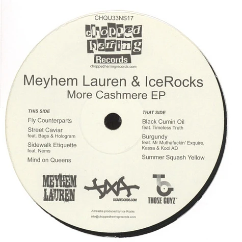 Meyhem & Icerocks DXA - More Cashmere EP