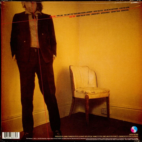 Johnny Thunders - So Alone Red Vinyl Edition