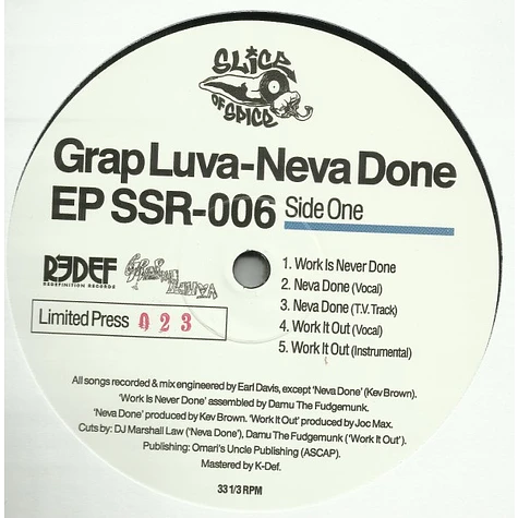 Grap Luva - Neva Done EP