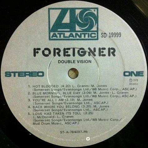 Foreigner - Double Vision