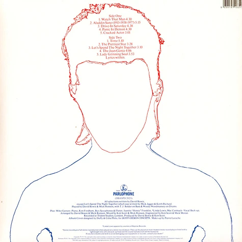 David Bowie - Aladdin Sane 50th Anniversary Picture Disc Vinyl Edition