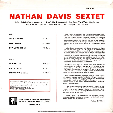 Nathan Davis Sextet - Peace Treaty