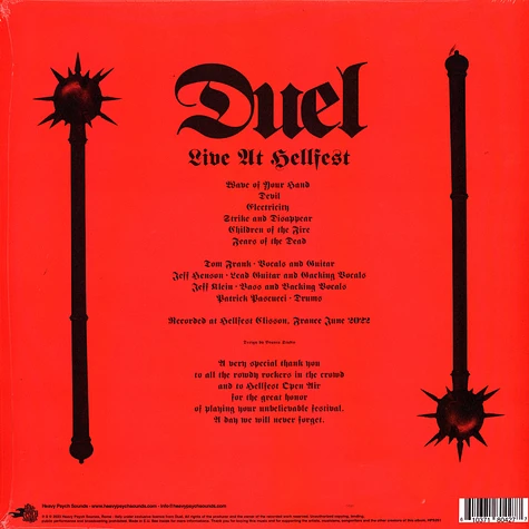 Duel - Live At Hellfest Black Vinyl Edition