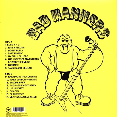 Bad Manners - Greatest Hits Live Clear Vinyl Edition