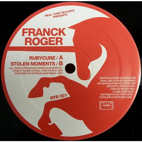 Franck Roger - Rubycube / Stolen Moments Franck Roger - Rubycube / Stolen Moments