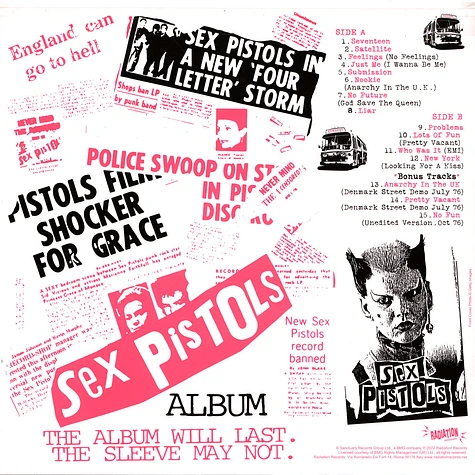 Sex Pistols - Spunk The Demos 1976-1977 Black Vinyl Edtion