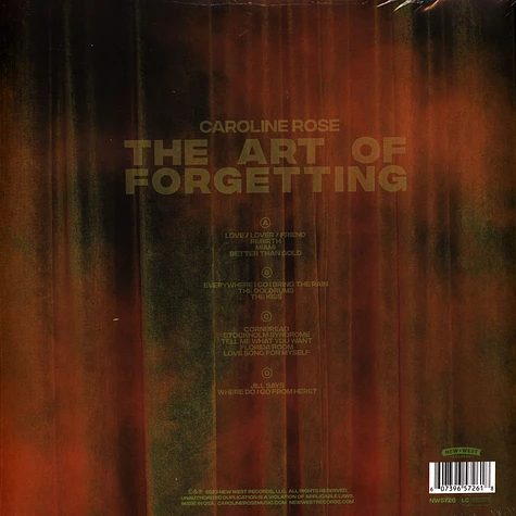 Caroline Rose - The Art Of Forgetting Audiophile Clear Vinyl Audiophile Collectors Edition