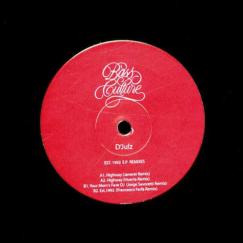 D'Julz - Est. 1992 EP Remixes