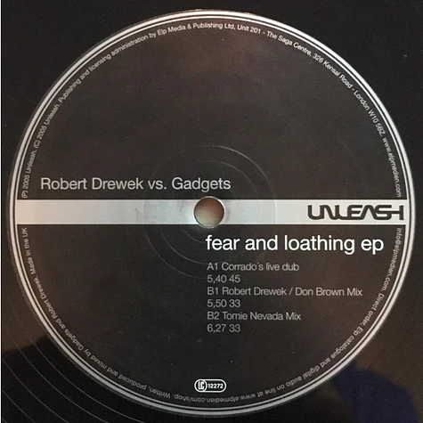 Robert Drewek vs. Gadgets - Fear And Loathing EP