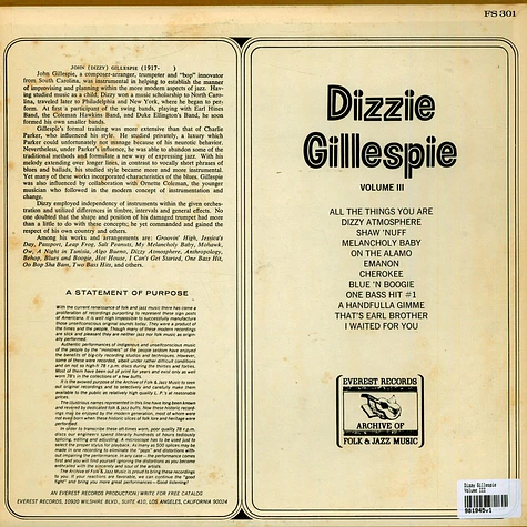 Dizzy Gillespie - Volume III