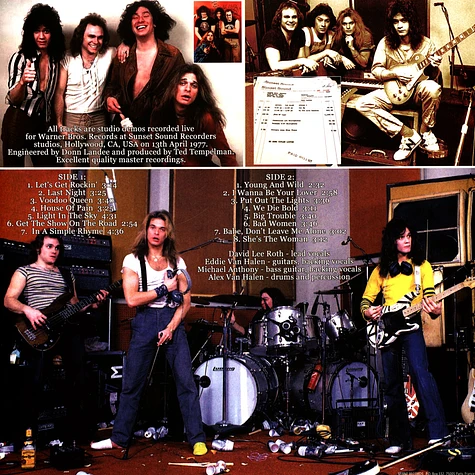 Van Halen - Warner Bros. Demos 1977