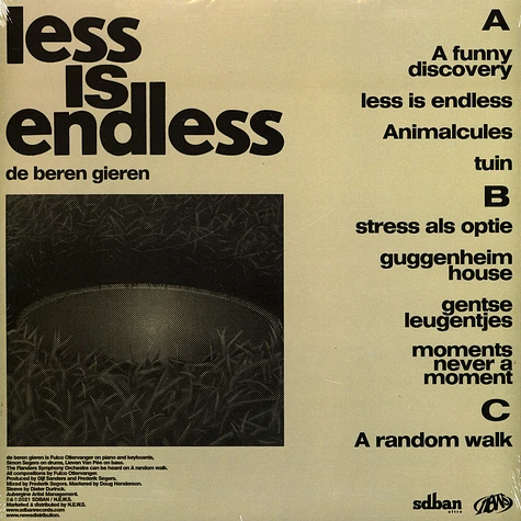 De Beren Gieren - Less Is Endless
