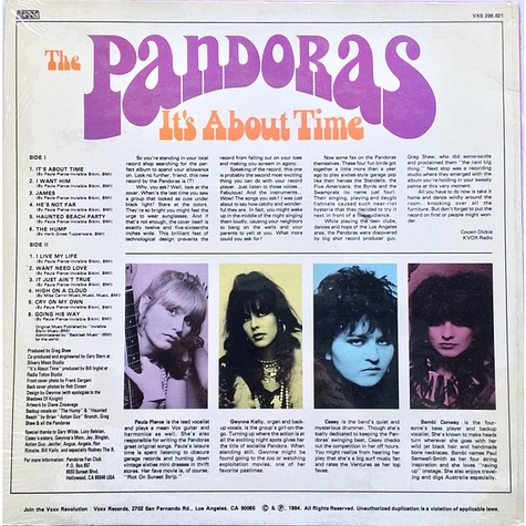 The Pandoras - It's About Time