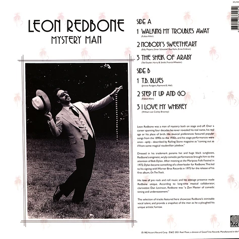 Leon Redbone - Mystery Man Colored Vinyl Edition