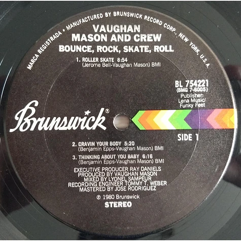 Vaughan Mason & Crew - Bounce, Rock, Skate, Roll