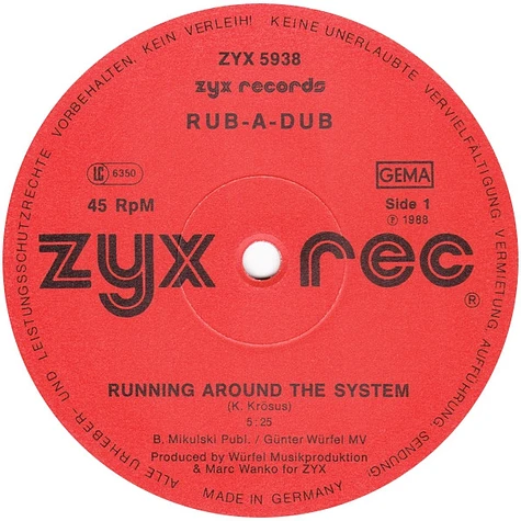 Rub-A-Dub - Running Around The System